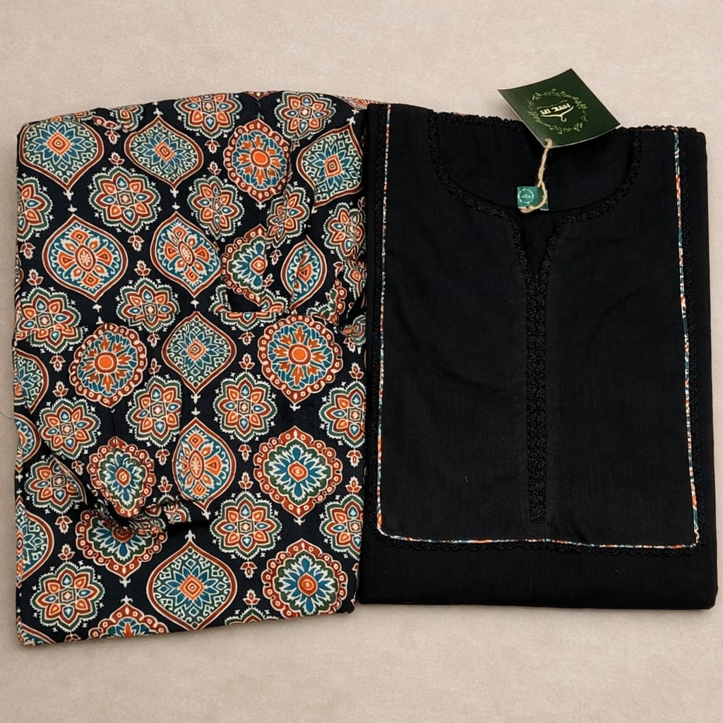 Noir Grace Farshi Shalwar Set with Chiffon Dupatta