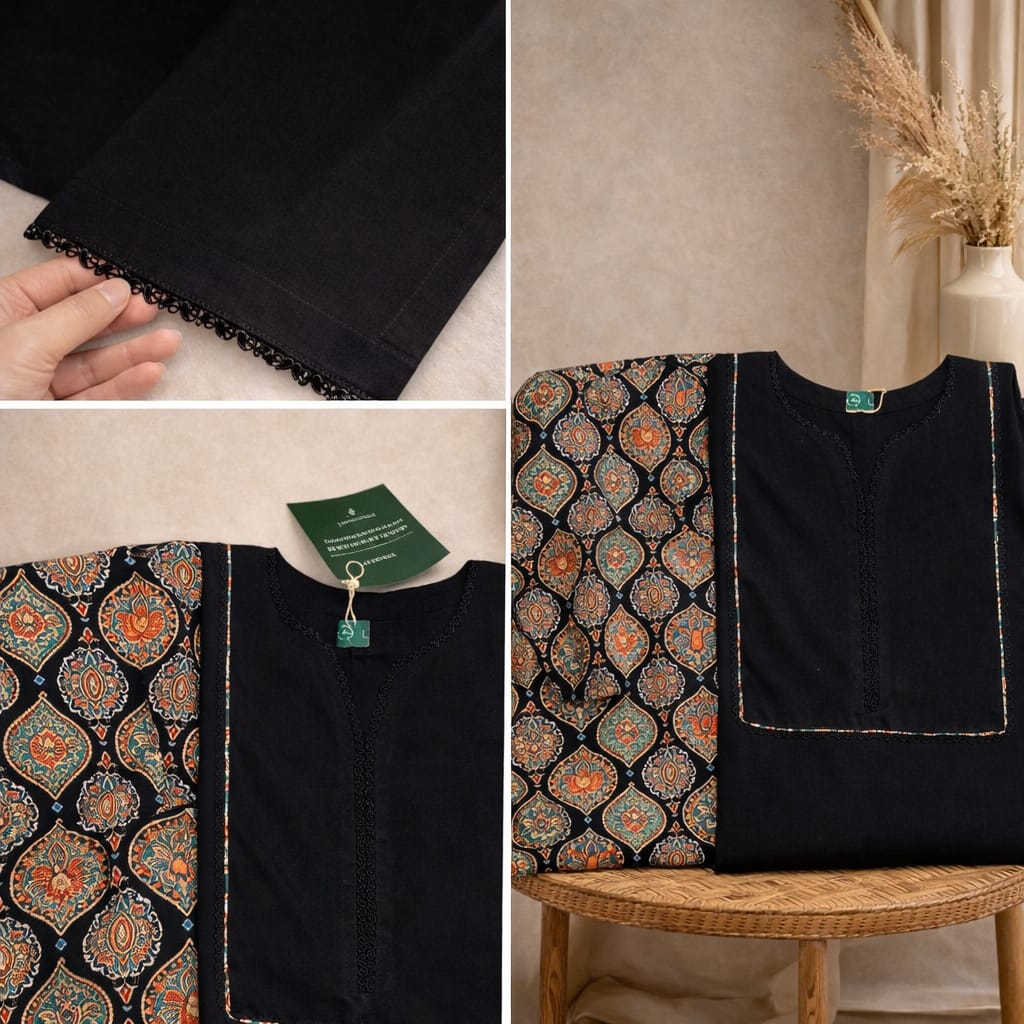 Noir Grace Farshi Shalwar Set with Chiffon Dupatta