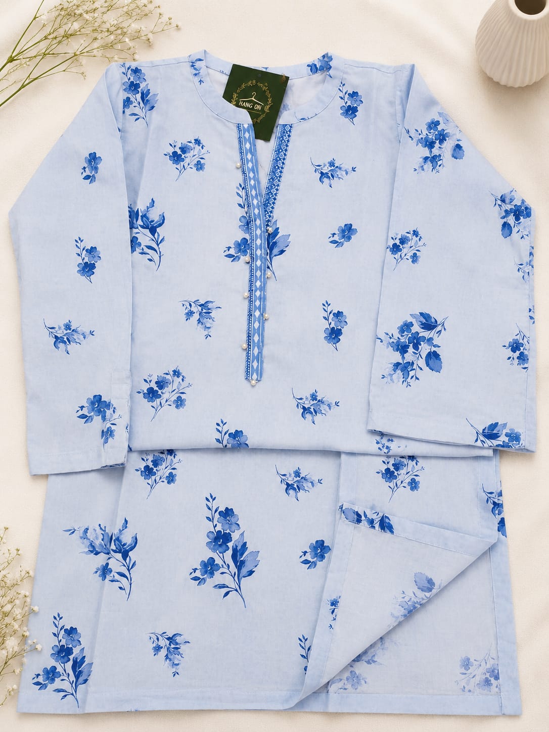 Bluebell Grace Floral Printed Lawn Suit with Chiffon Dupatta