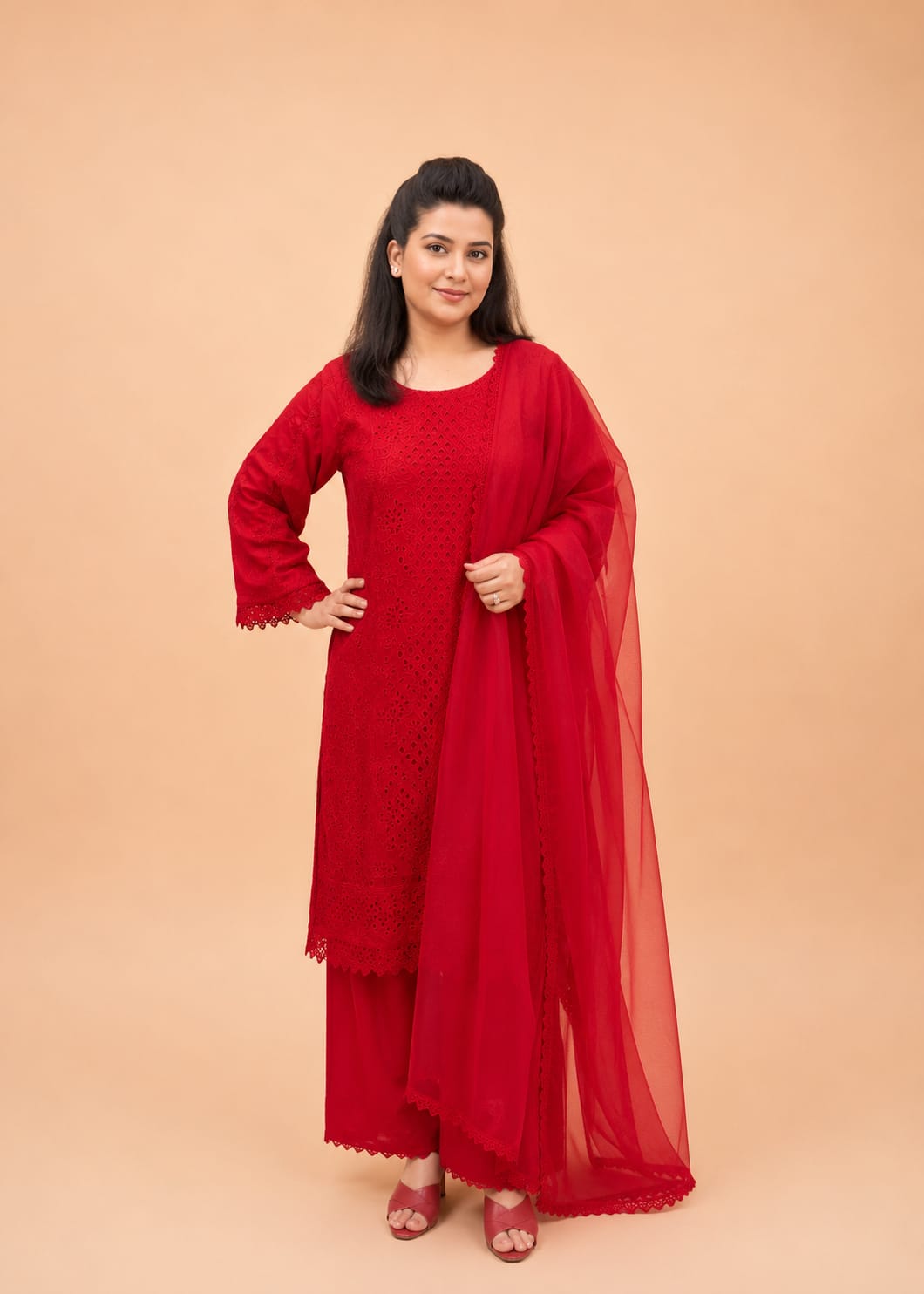 Ruby Grace Chikankari Suit
