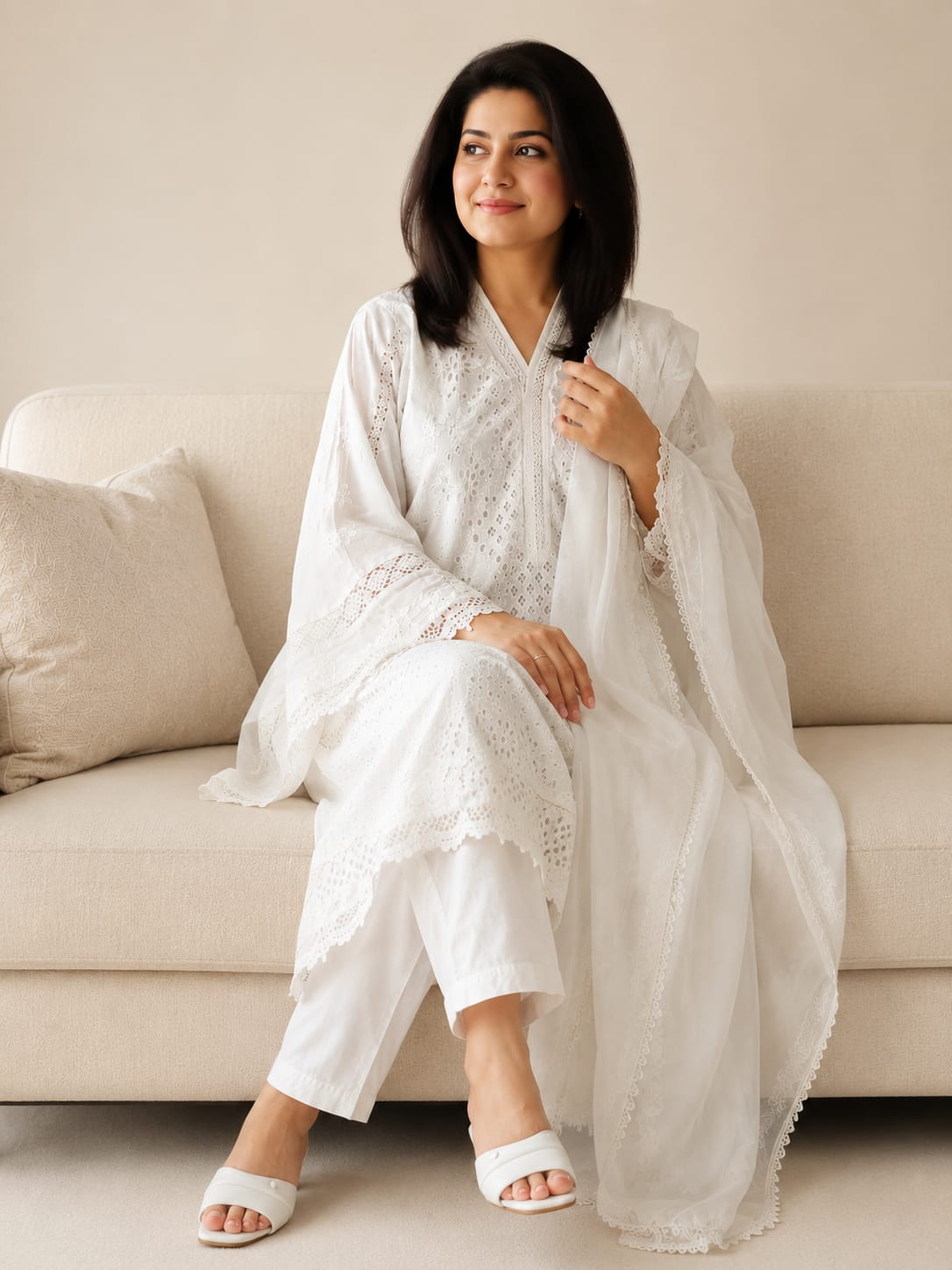 Moonveil Chikankari Ensemble