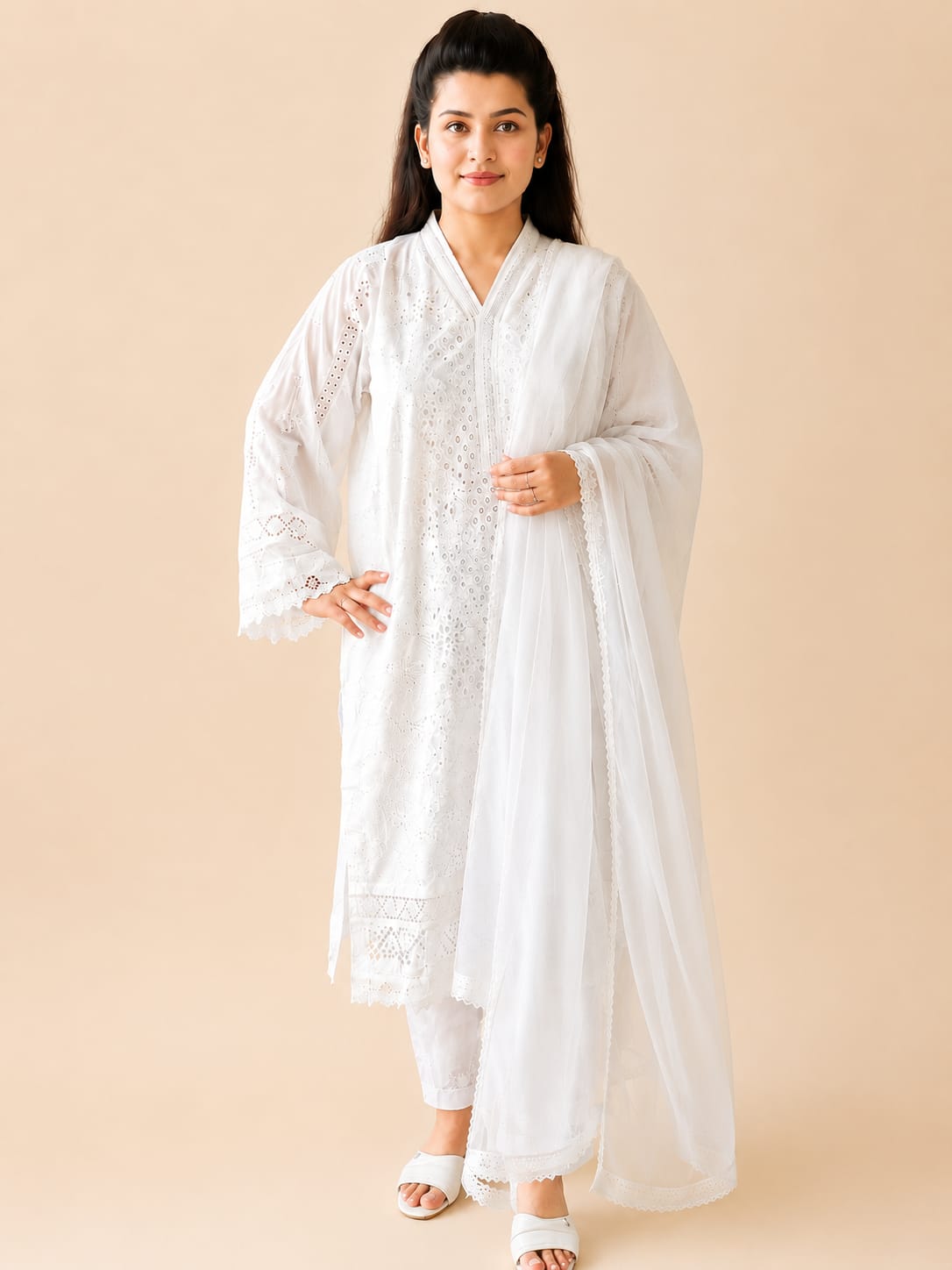Moonveil Chikankari Ensemble