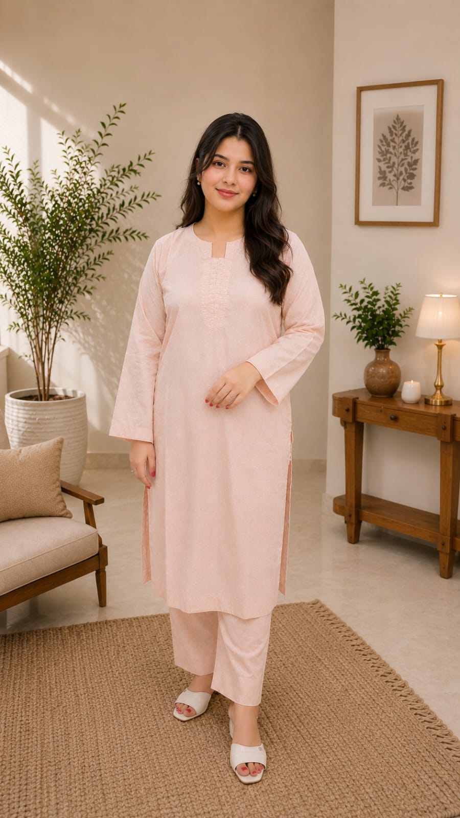 Pearl Blush Lawn Suit