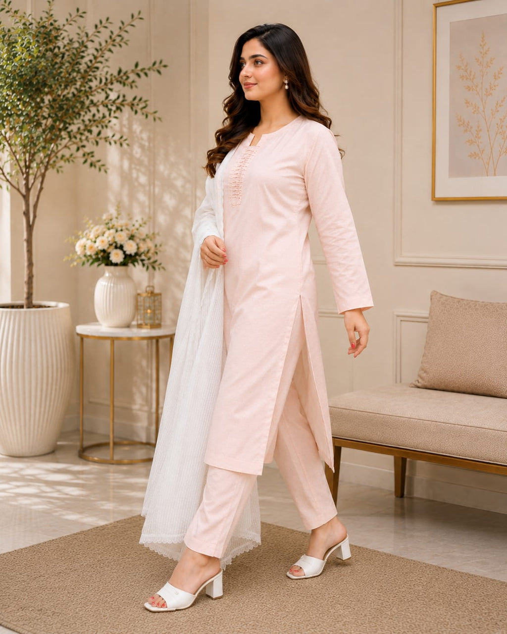Pearl Blush Lawn Suit