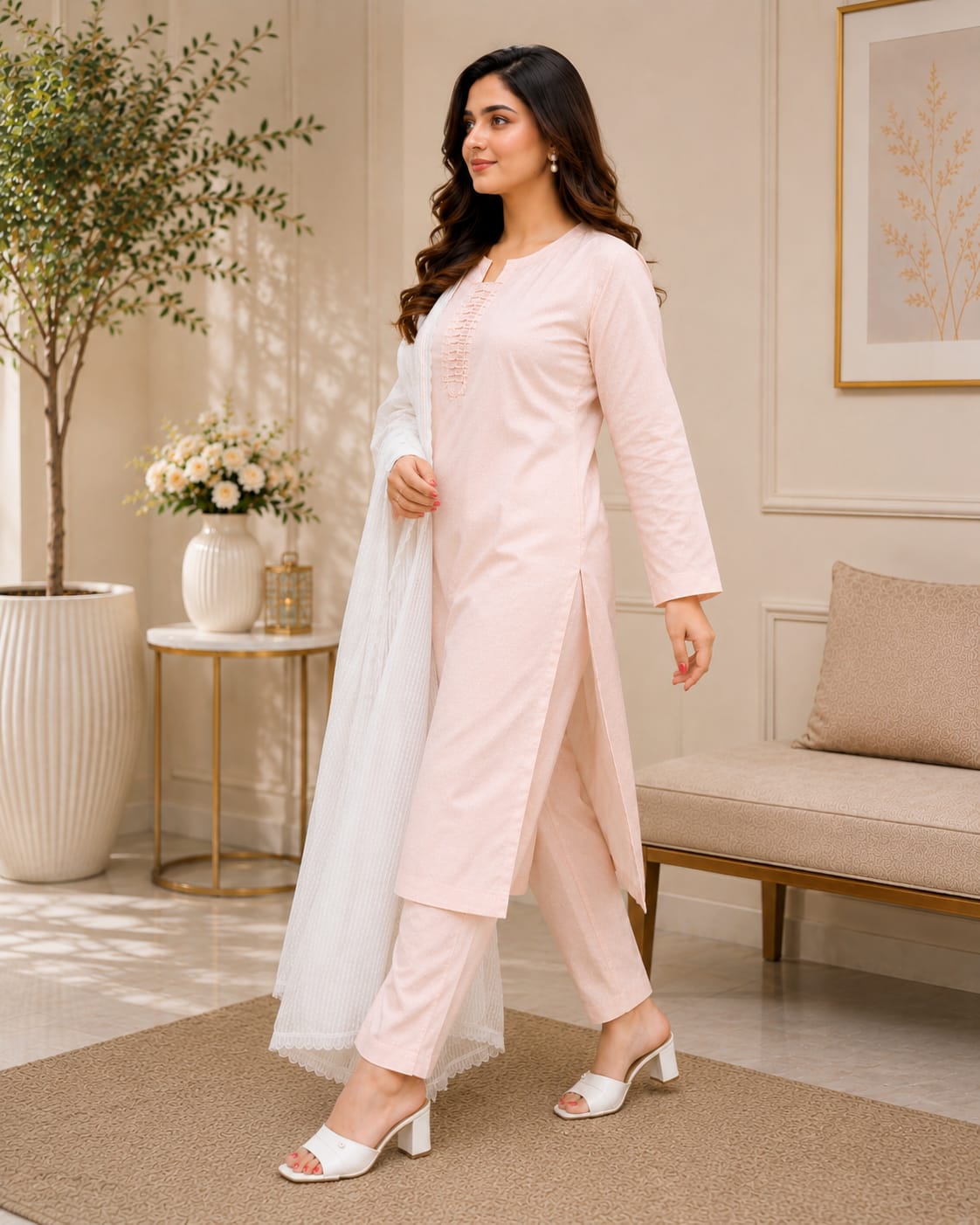 Pearl Blush Lawn Suit