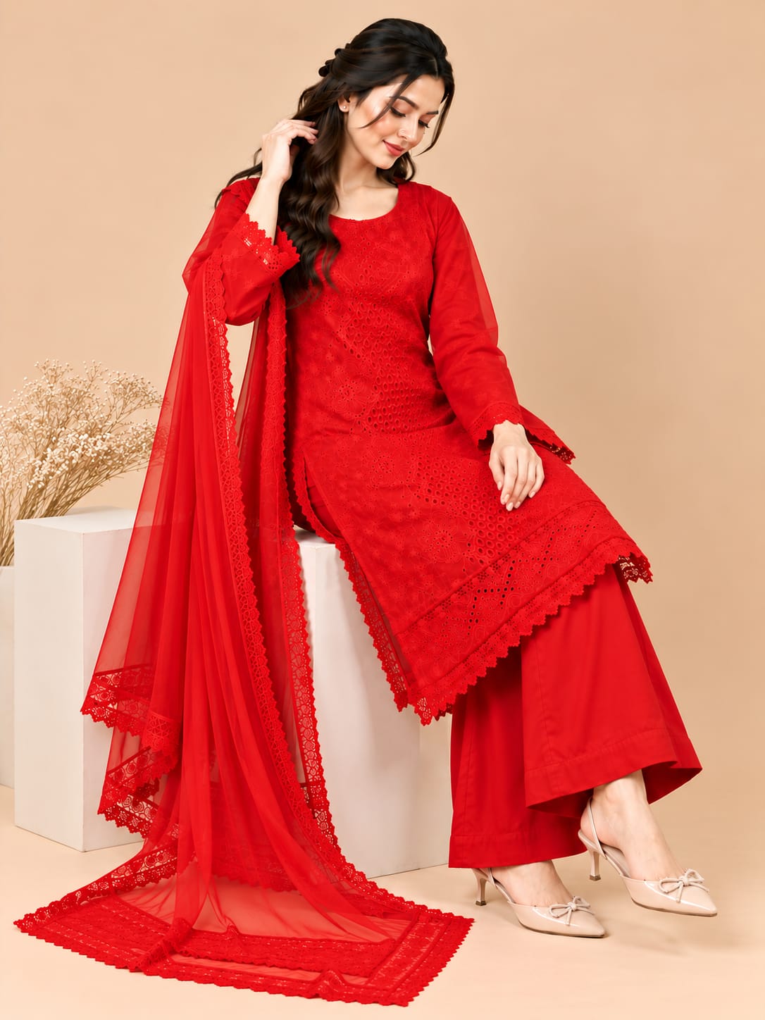 Ruby Grace Chikankari Suit